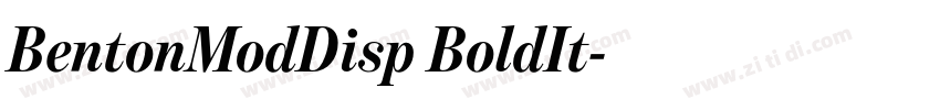 BentonModDisp BoldIt字体转换 BentonModDisp BoldIt字体转换